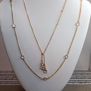 Avon Crystal Droplets Necklace Set Vintage 1979